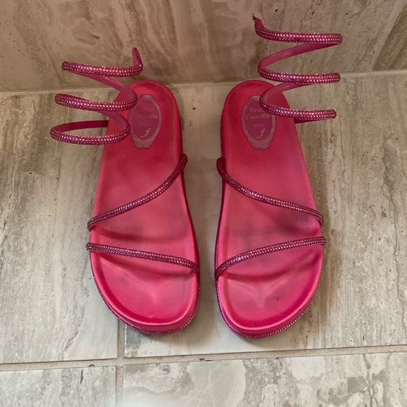 Fuschia Gisele Rene Caovilla flats - Picture 1 of 7